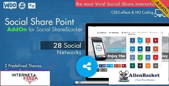 96781  Social Share Point AddOn v1.1 - WordPress 