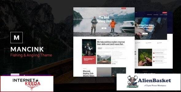 96841  Mancink v1.0 - Fishing & Angling WordPress Theme 