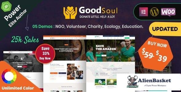 102757  GoodSoul v1.22 - Charity & Fundraising WordPress Theme 