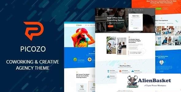 99323  Picozo v1.6 - Coworking and Office Space WordPress Theme 