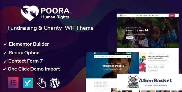 96973  Poora v1.0 - Fundraising & Charity WordPress Theme 