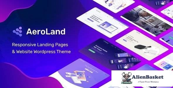 97229  AeroLand v4.0 - App Landing Software Website WordPress Theme 