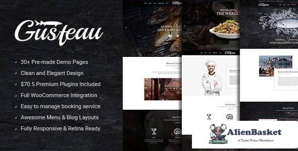 97244  Gusteau v1.7.9 – Elegant Food - Coffee and Restaurant WordPress Theme 