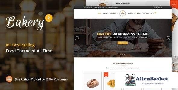 99110  Bakery v2.7 - WordPress Cake & Food Theme 
