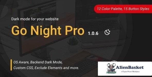 97255  Go Night Pro v1.0.6 - Dark Mode / Night Mode WordPress Plugin 