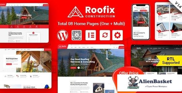 111914  Roofix v2.1.5 - Roofing Services WordPress Theme 