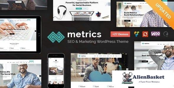 97396  Metrics v2.3 - SEO, Digital Marketing, Social Media WordPress Theme 