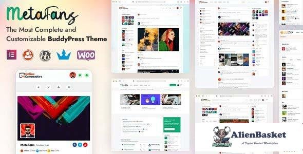 97520  MetaFans v2.2.0 - Community & Social Network BuddyPress Theme 