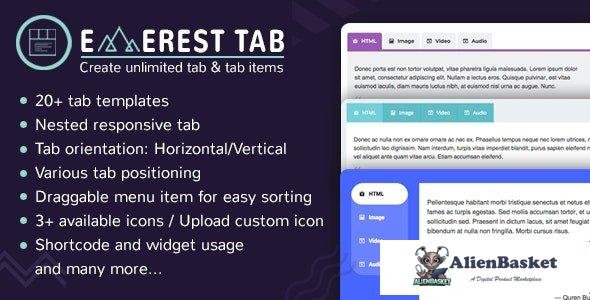 97457  Everest Tab v1.1.8 - Responsive Tab Plugin For WordPress 