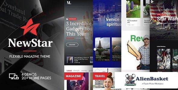 106474  NewStar v1.3.7 - Magazine & News WordPress Theme 