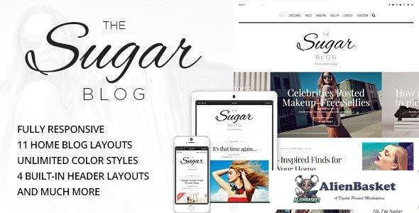 97545  Sugar v3.0 - Clean & Personal WordPress Blog Theme 