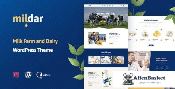 97573  Mildar v1.0.2 - Dairy Farm & Milk WordPress Theme 