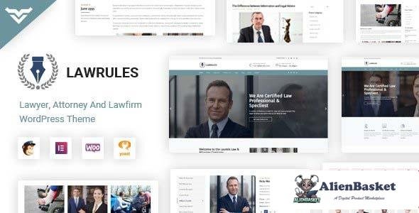 97884  Lawrules v1.3 - Lawyer WordPress Theme 