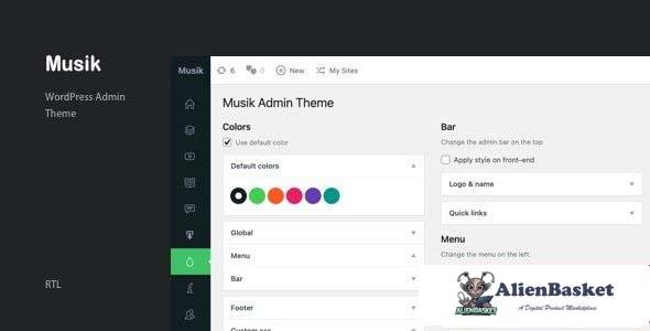 97905  Musik v3.0 - Wordpress Admin Theme 