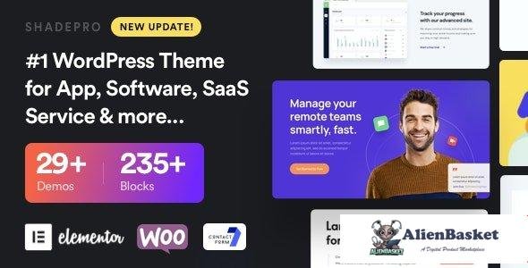 98042  ShadePro v3.2.6 - Startup & SaaS WordPress Theme 