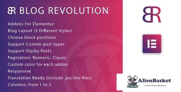 98037  Blog Revolution for Elementor WordPress Plugin v1.0 