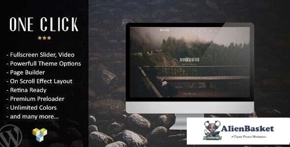 98103  One Click v1.0 – Parallax One Page Wordpress Theme 