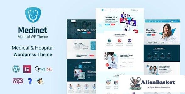98128  Medinet v2.0.1 - Medical and Health WordPress Theme +RTL 