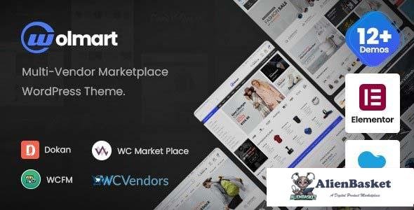 100500  Wolmart v1.1.7 - Multi-Vendor Marketplace WooCommerce Theme 