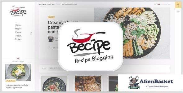 100087  Becipe v1.6 - Recipe Blogging WordPress Theme 