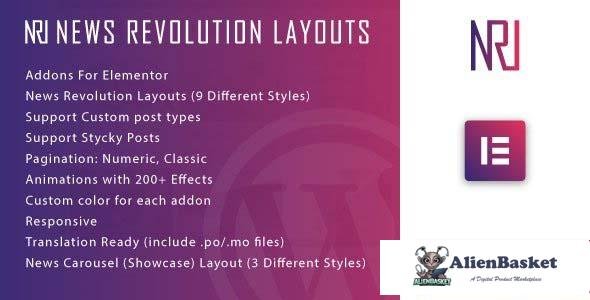 98277  News Revolution Layouts for Elementor v1.0 - WordPress Plugin 