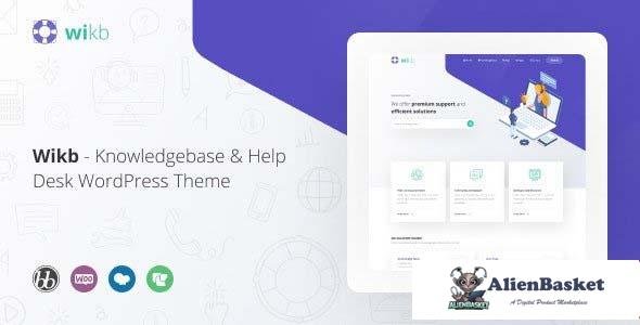 105220  Wikb v1.3.1 - Knowledgebase & Help Desk WP Theme 