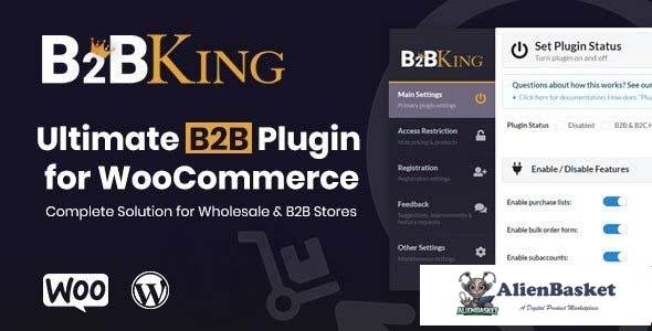 98398  B2BKing v5.1.25 - The Ultimate WooCommerce B2B & Wholesale Plugin 
