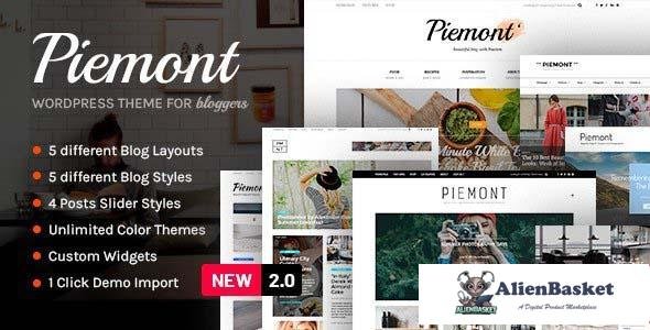 98429  Piemont v2.2 - Premium Travel & Lifestyle Responsive WordPress Blog Theme 