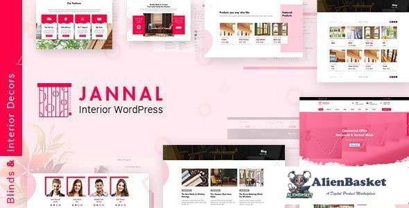 109734  Jannal v2.6 - Windows Curtains & Doors Service WordPress Theme 