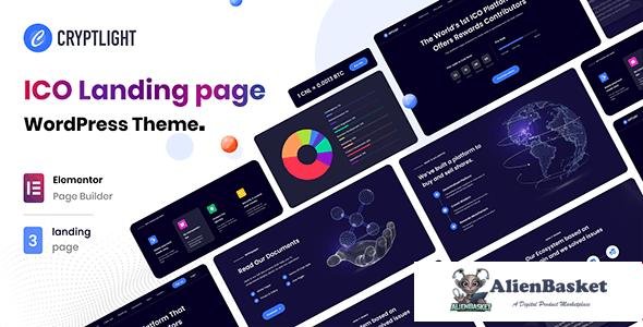 99773  Cryptlight v1.0.4 - ICO Landing Page WordPress Theme 