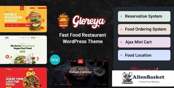 101367  Gloreya v2.0.6 - Fast Food WordPress Theme 