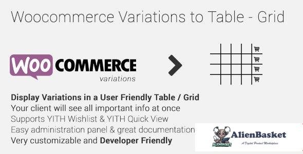 113773  Woocommerce Variations to Table - Grid v1.5.6 