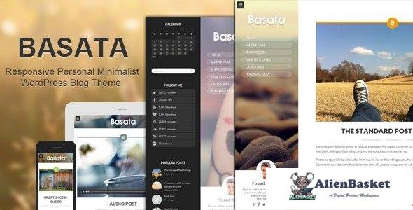 98825  Basata v1.3.3 - Retina Responsive WordPress Blog Theme 