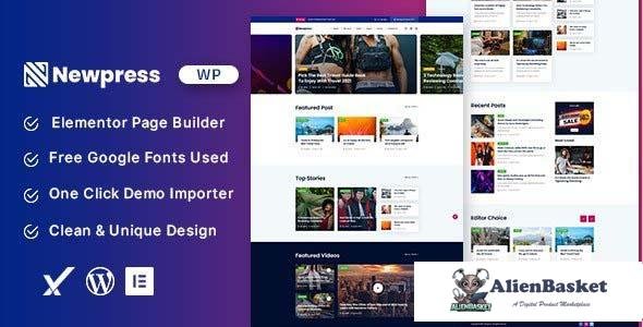 98859  Newpress v1.0 - Blog Magazine WordPress Theme 