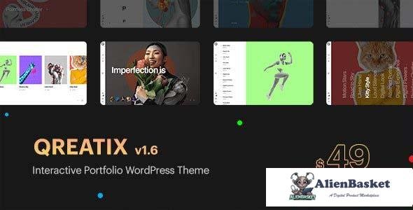 99552  Qreatix v1.6.6 – Interactive Portfolio WordPress Theme 
