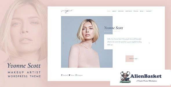 98896  Yvonne v1.0 - Makeup Artist WordPress Theme 