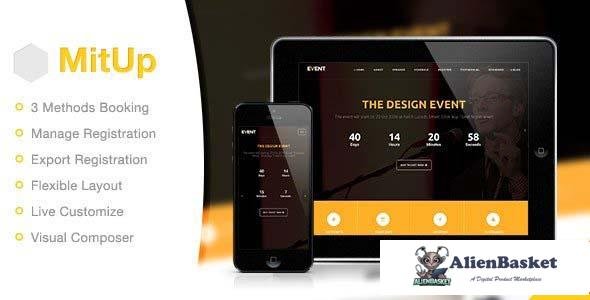 103185  MitUp v1.2.7 - Event & Conference WordPress Theme 