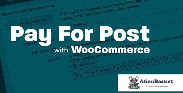 99023  Pay For Post with WooCommerce Premium v3.0.6 