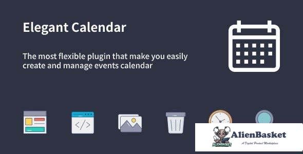 99031  Elegant Calendar v1.1.0 - WordPress Events Calendar Plugin 