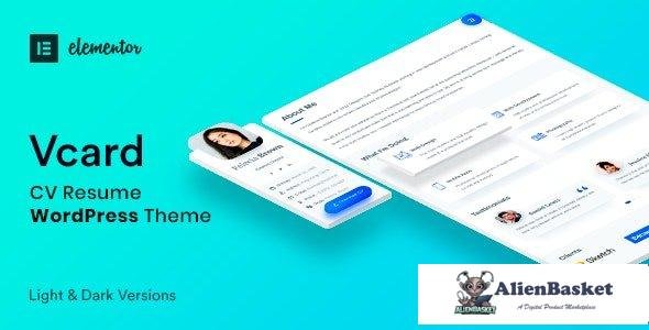 99131  Vcard v1.0.6 - CV Resume WordPress Theme 