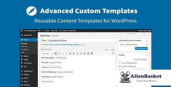 99170  Advanced Content Templates for Wordpress v2.2.2 