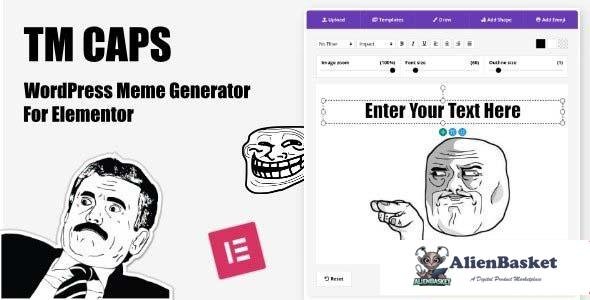 105294  TM CAPS v1.3 - WordPress Meme Generator For Elementor 