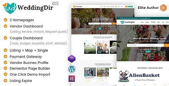 107871  WeddingDir v1.1.8 - Directory Listing WordPress Theme 