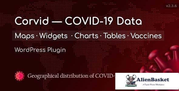 99517  Corvid v2.3.6 - Covid-19 data Maps & Widgets for WordPress 