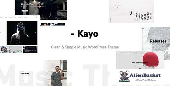 99618  Kayo v1.4.0 - Clean and Simple Music WordPress Theme 