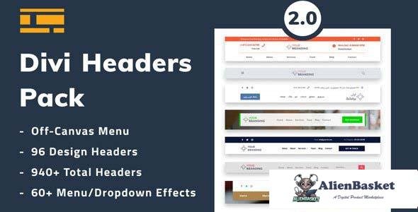 100285  Divi Headers Pack 2.1 