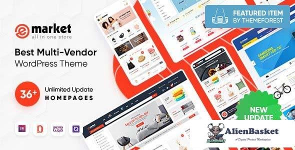 103095  eMarket v6.2.0 - All-in-One Multi Vendor MarketPlace Elementor WordPress Theme 