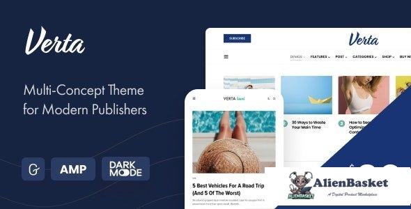 108346  Verta v1.0.6 - Multi-Concept WordPress Theme for Modern Publishers 