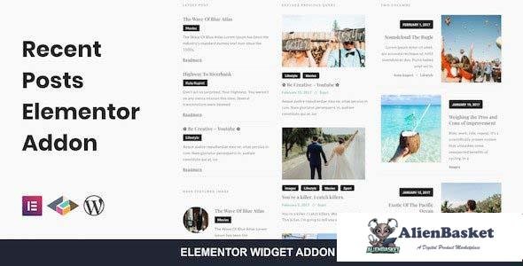 99787  Recent Posts Elementor Addon v1.0 