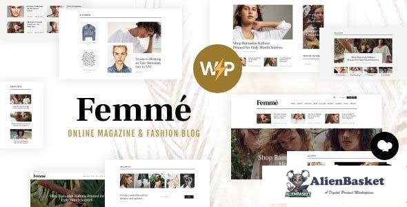 102194  Femme v1.3.3 - An Online Magazine & Fashion Blog WordPress Theme 